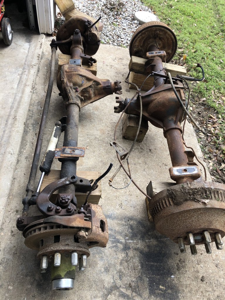 Some 8 lug axles from a 1984 Chevy 3/4 ton truck | GM Square Body ...