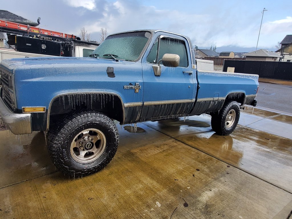 33s On A 2 Lift Gm Square Body 1973 1987 Gm Truck Forum