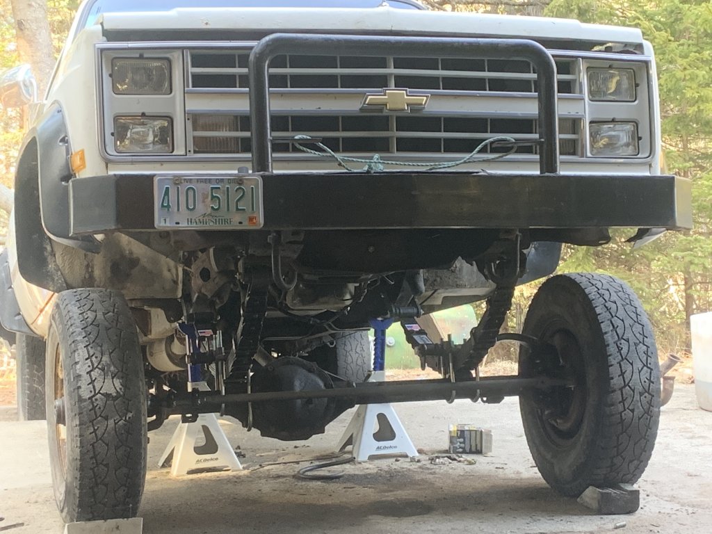 Front Axle Install Gm Square Body 1973 1987 Gm Truck Forum 