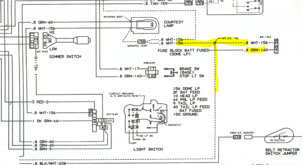 Dome light wiring | GM Square Body - 1973 - 1987 GM Truck Forum