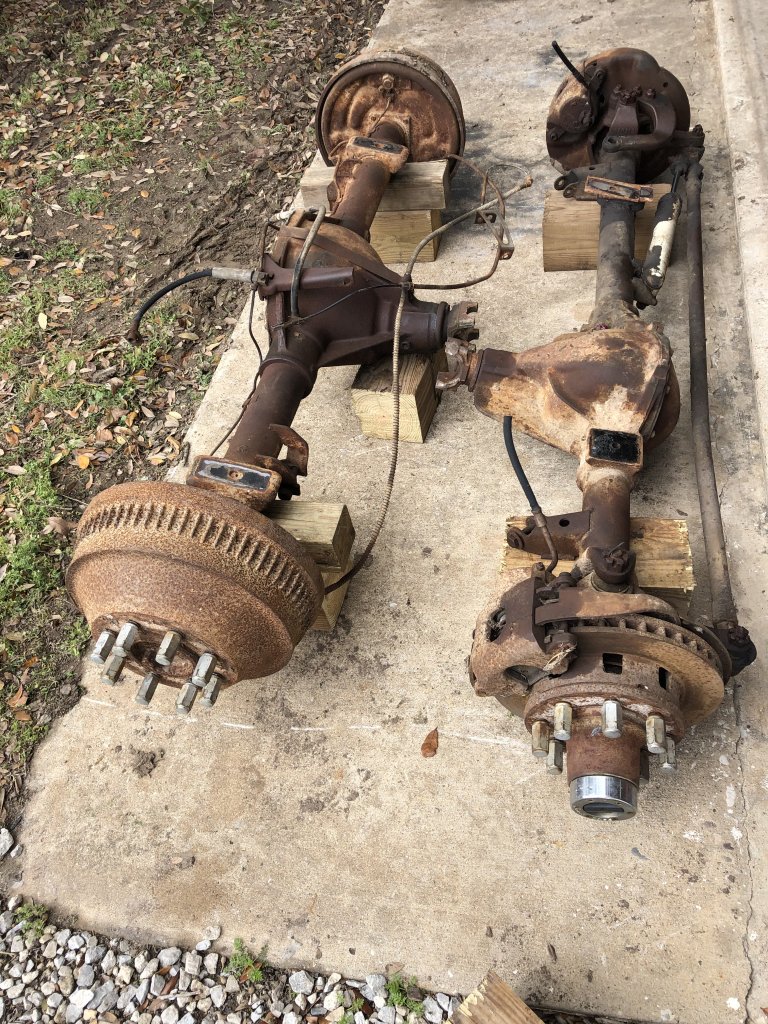 Some 8 lug axles from a 1984 Chevy 3/4 ton truck | GM Square Body ...