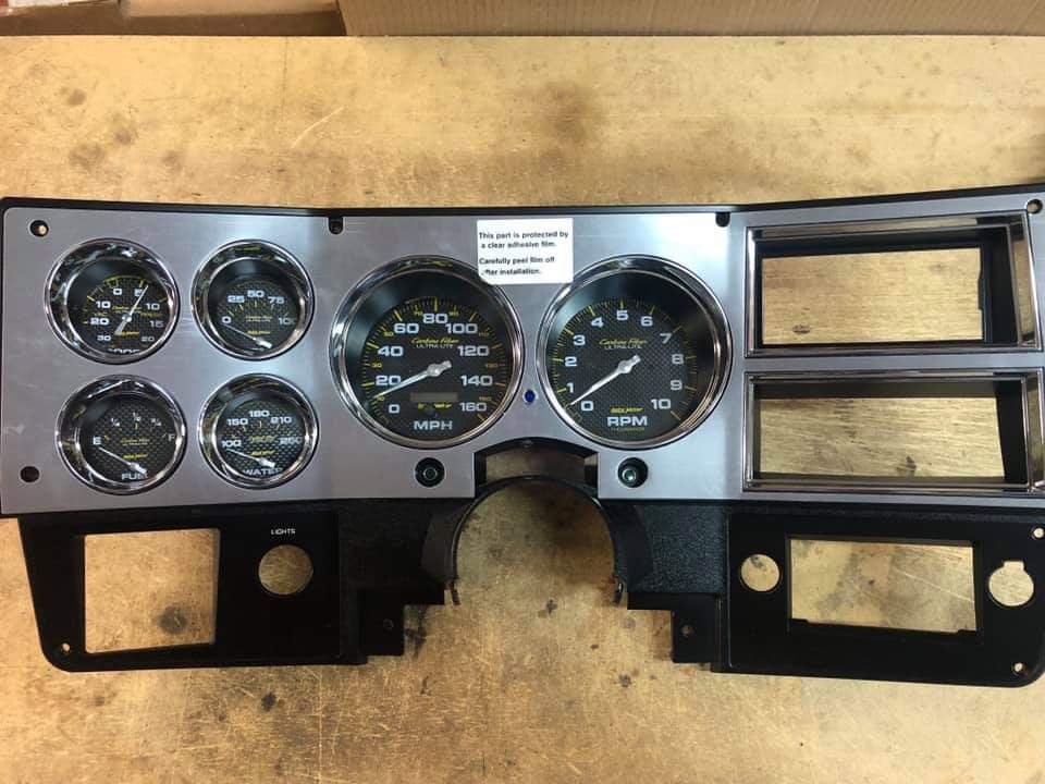 Square Body Custom Gauge Cluster