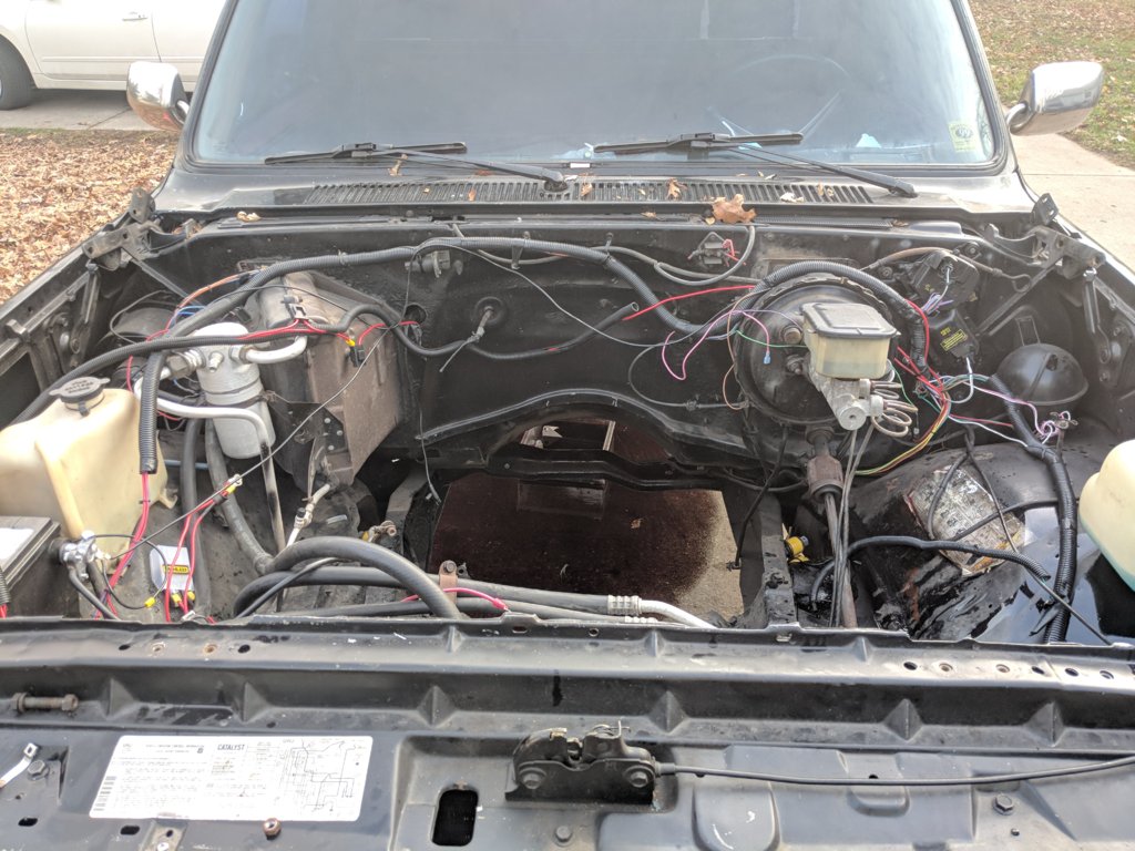 The swap started today..... | GM Square Body - 1973 - 1987 GM Truck Forum