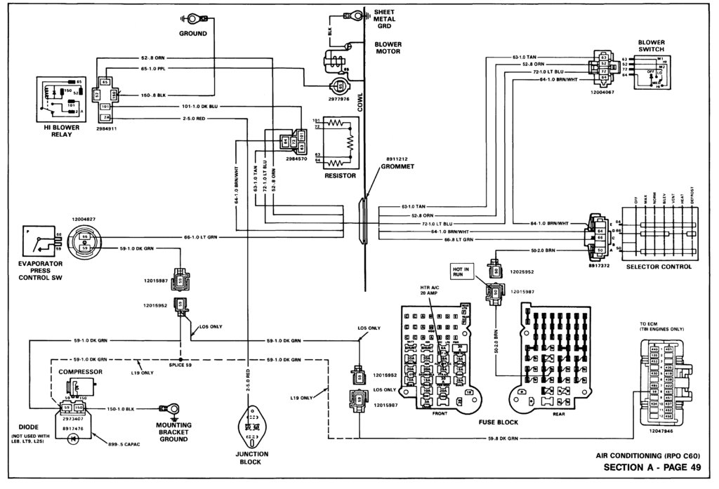 No high speed fan/blower | GM Square Body - 1973 - 1987 GM Truck Forum