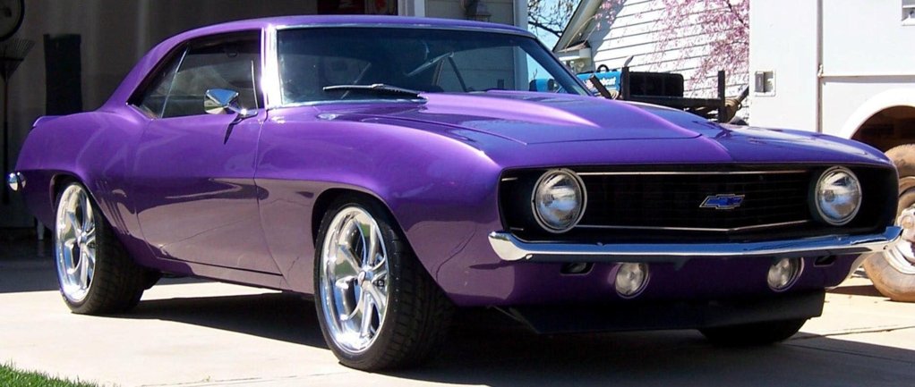 Chevrolet camaro purple