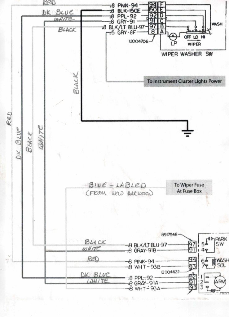 1987 Chevy Truck Wiper Motor Wiring Diagram - Organicked