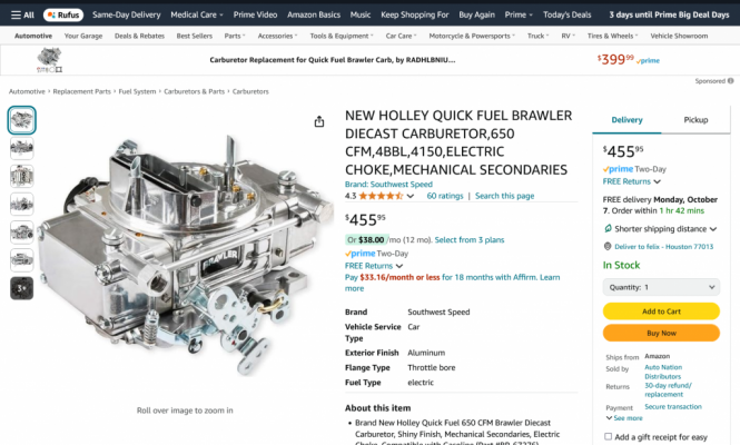 Screenshot 2024-10-05 at 21-32-37 Amazon.com NEW HOLLEY QUICK FUEL BRAWLER DIECAST CARBURETOR ...png